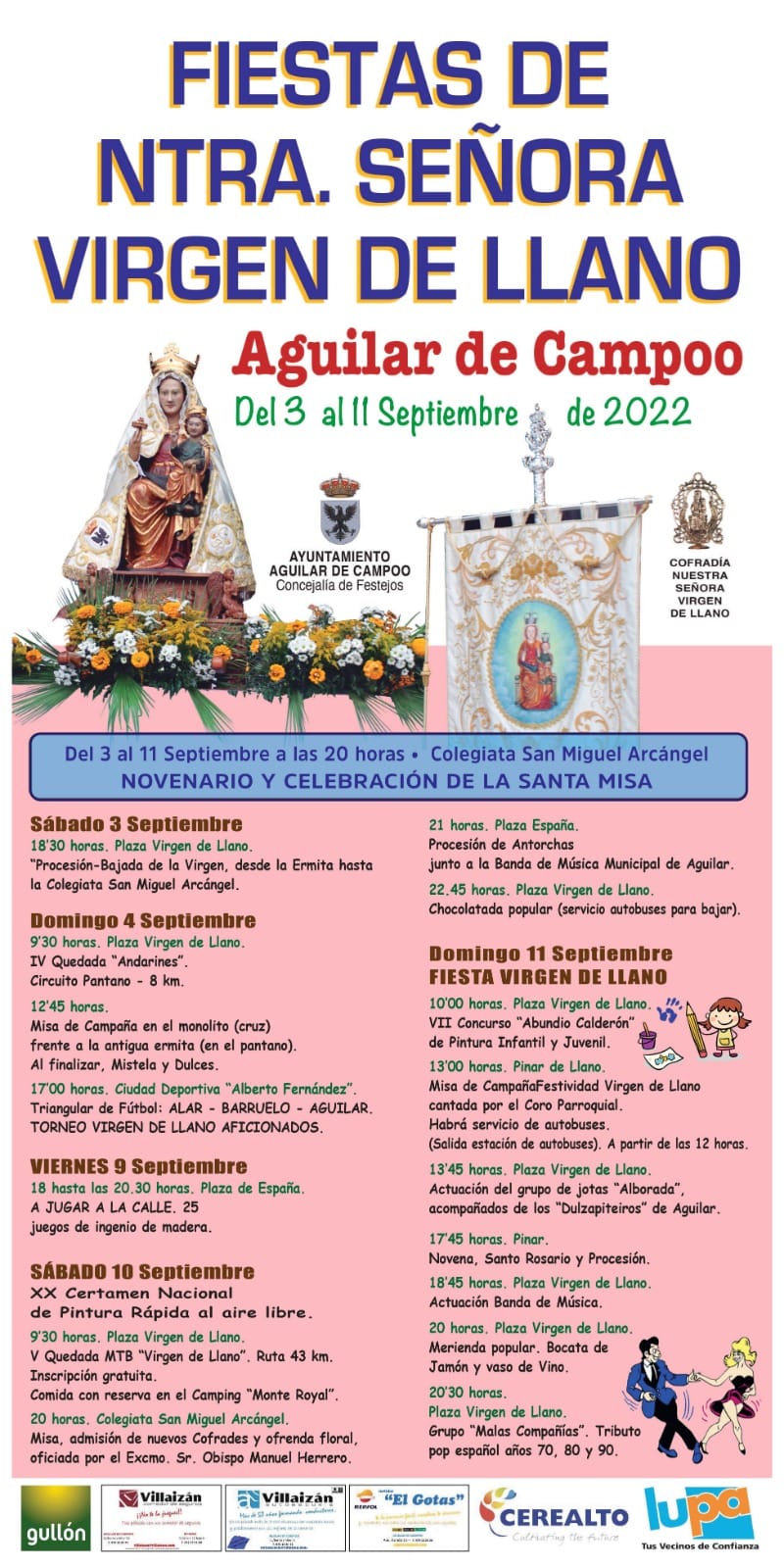 Fiestas de Nuestra Señora la Virgen del Llano 2022 Aguilar de Campoo
